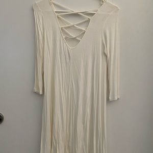 Small Short ivory dress with back design